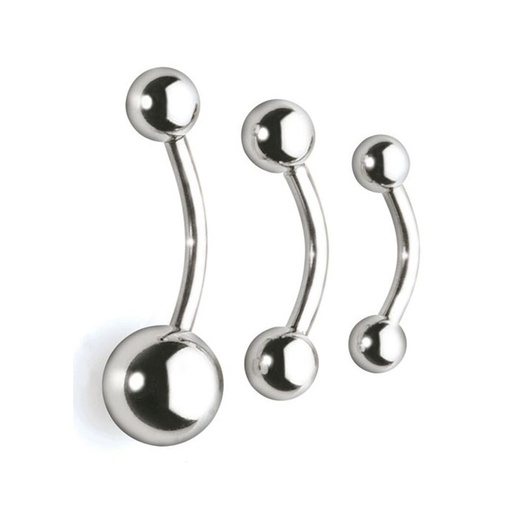 Barbell navel NS (Schroef in balletje)
