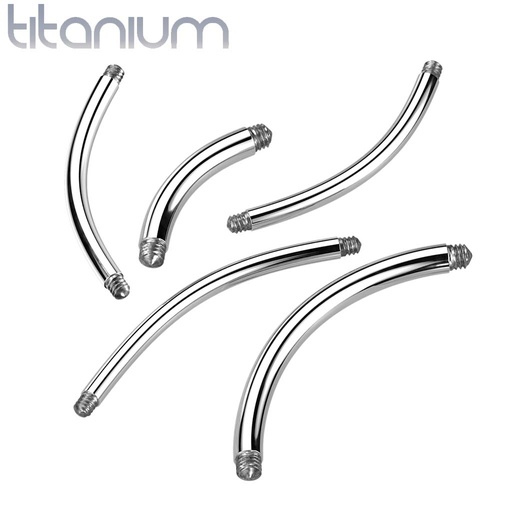 Barbell gebogen QXTACP (Schroef op staafje)